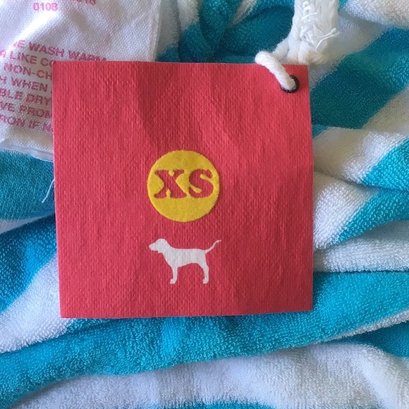 PINK VICTORIAS SECRET UNIVERSITY OF PINK COLLECTION TERRYCLOTH STRIPED T… - Picture 10 of 11